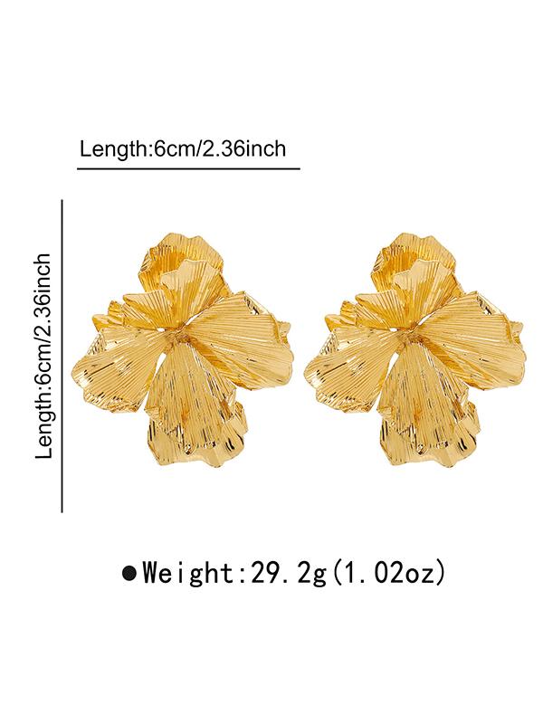 Flower Shape Drop Earrings Product Image