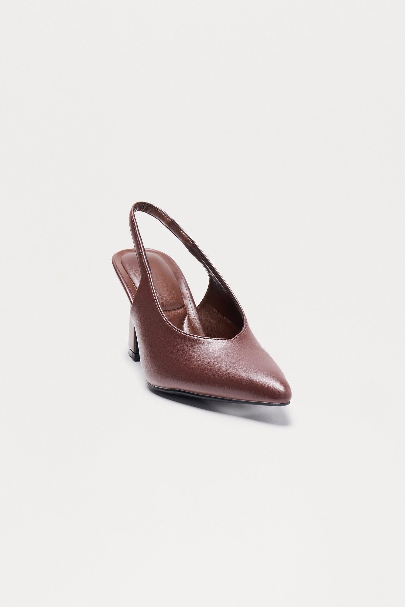 Taven Slingback Pumps - Chocolate Female Product Image