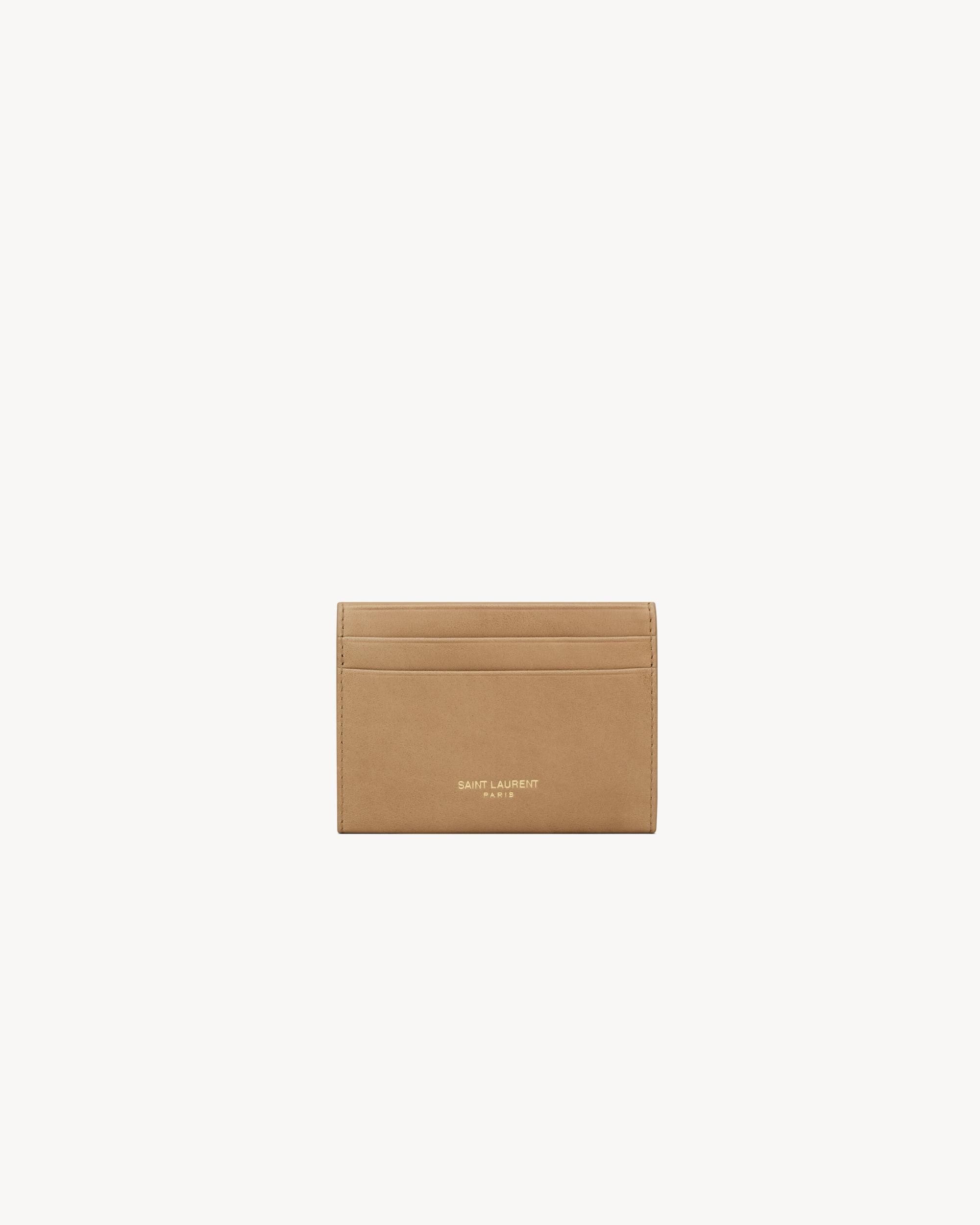 LETTER card case in leather Product Image