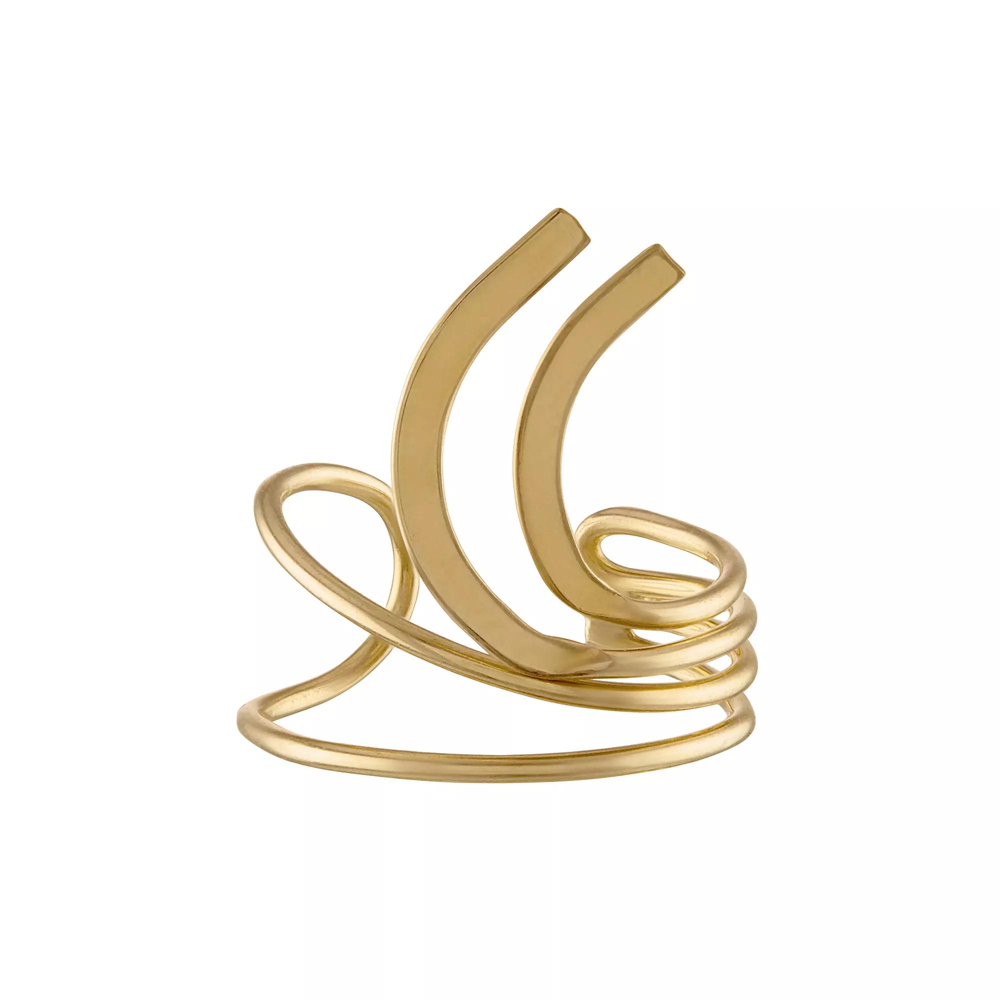 Amella Jewels 10k Gold Open Line Ear Cuff, Women's, Yellow Product Image