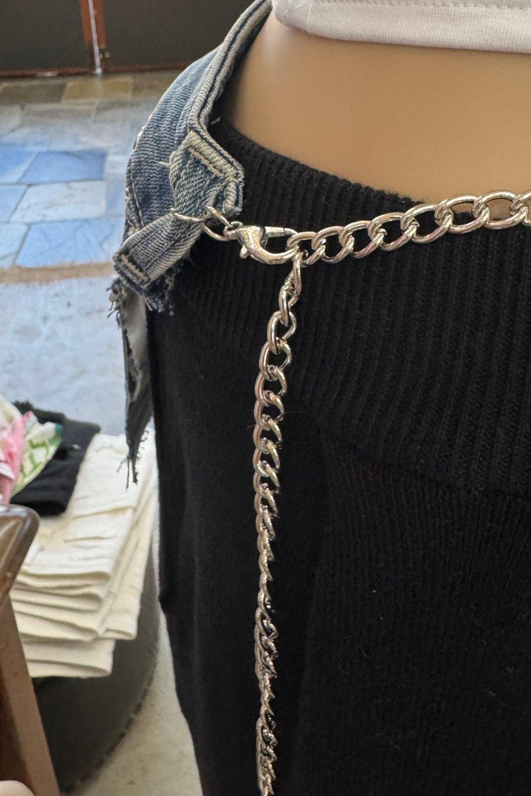 Reworked "ZARA" Denim Charm Belt Product Image