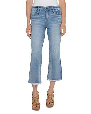 Liverpool Los Angeles Hannah Mid Rise Cropped Flare Jeans in Laramie Product Image
