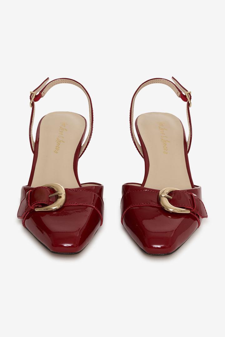 Marion Buckle Heel — Oxblood Product Image
