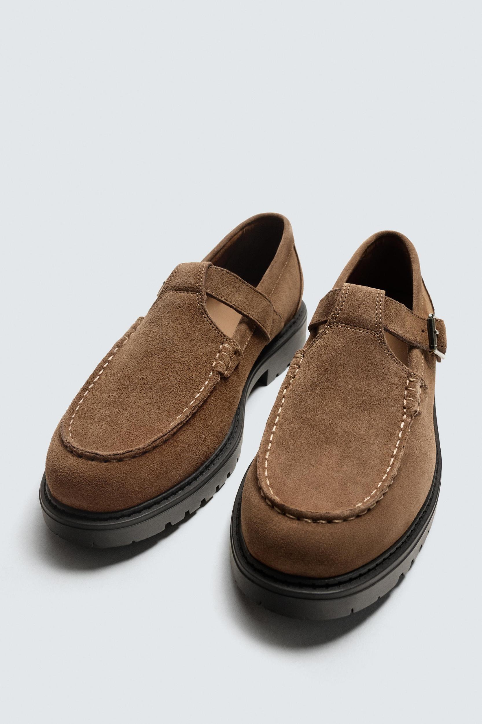 LEATHER BUCKLE SHOES Product Image