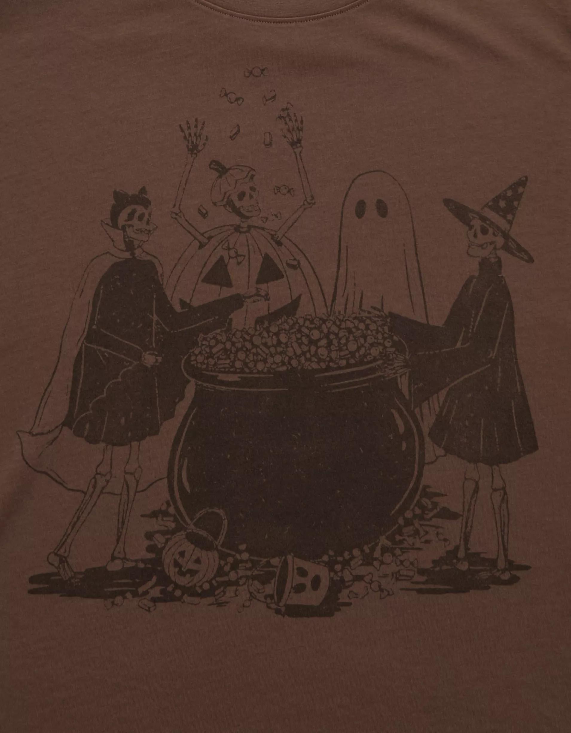 AE Oversized Halloween Graphic T-Shirt Product Image