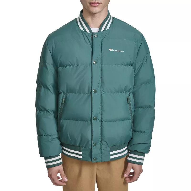 Men's Champion® Quilted Varsity Puffer Bomber Jacket,  Product Image