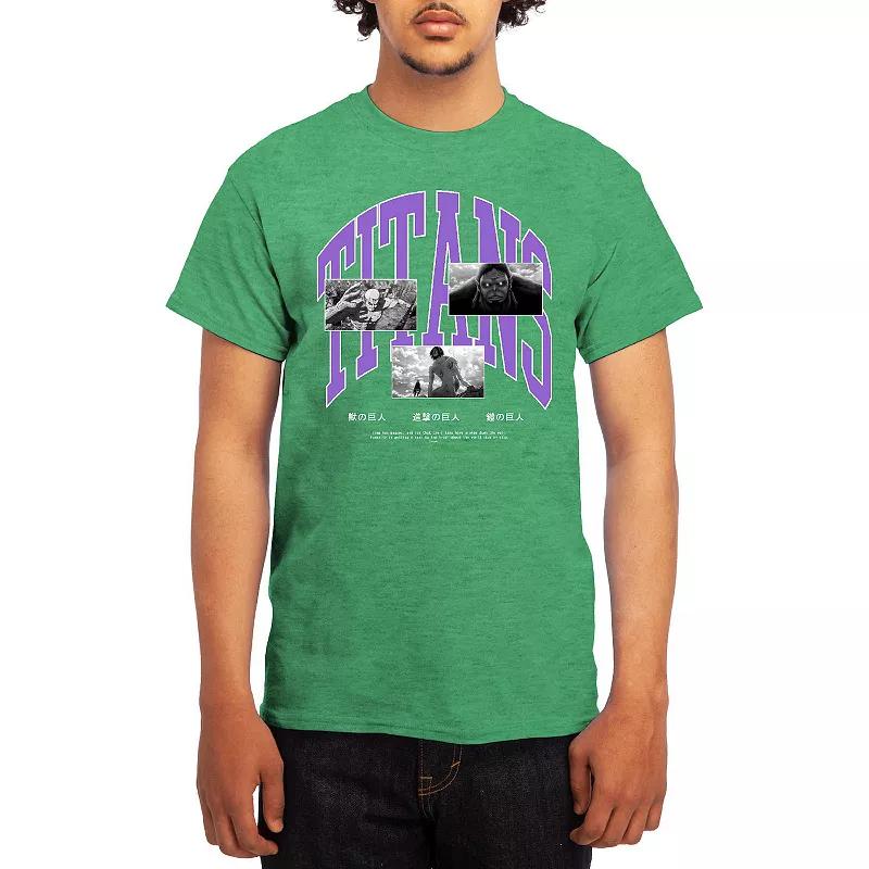 Men's Attack on Titan Athletic Graphic Tee, Size: XXL Product Image