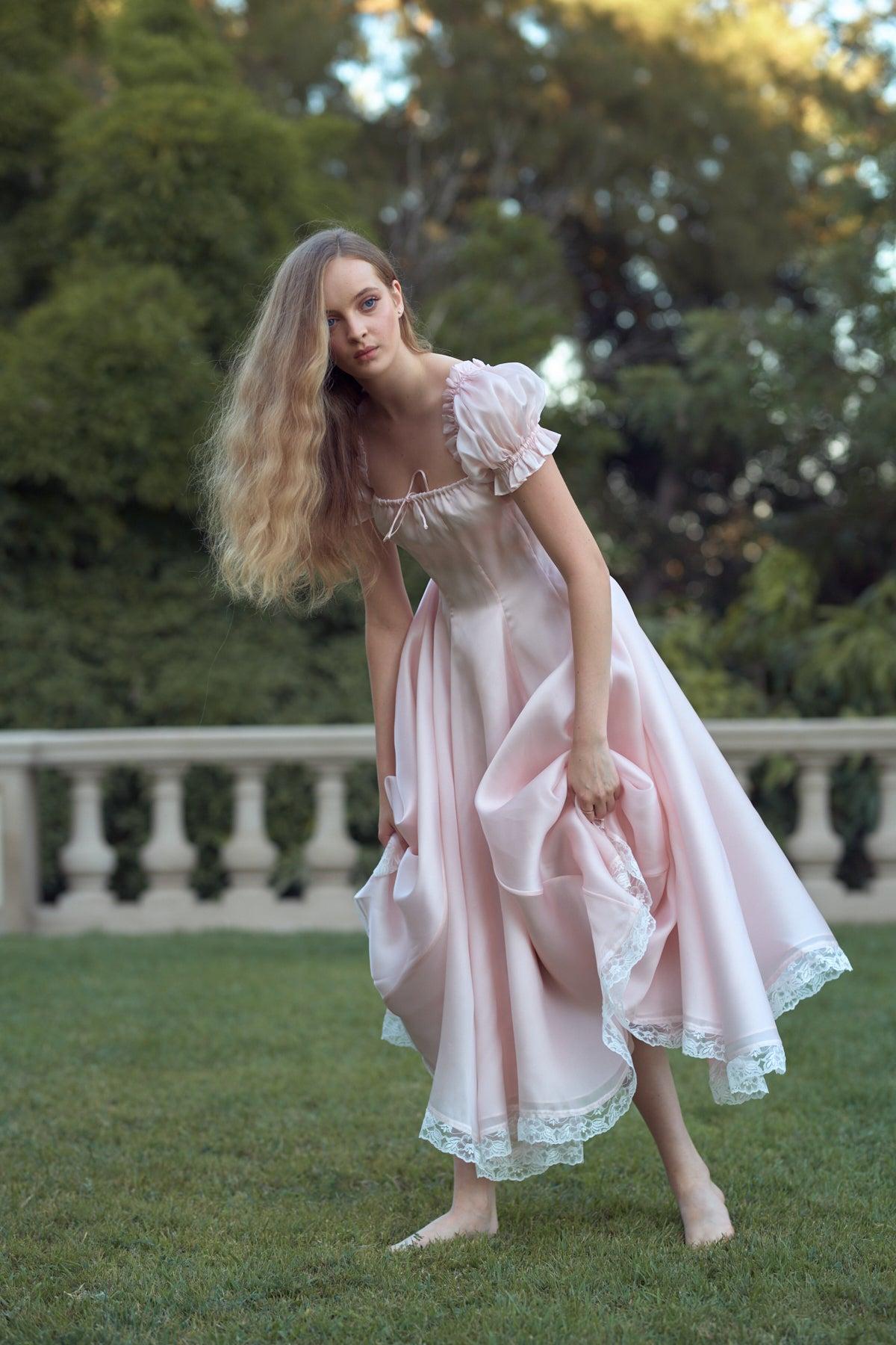 The Peach Fuzz Garden Party Dress Product Image