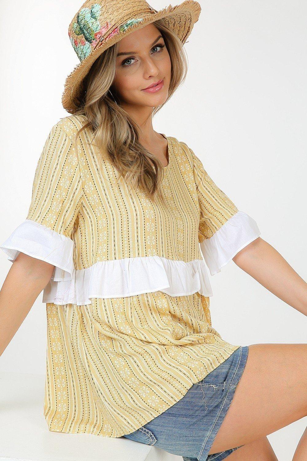 Cotton printed top Product Image