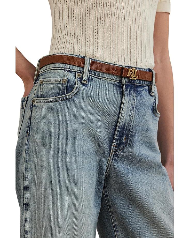 Petite High-Rise Straight Ankle Jeans in Alicia Wash Product Image