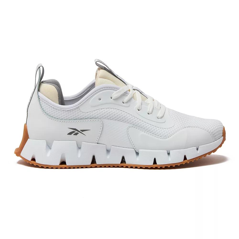 Reebok Zig Dynamica G Men's Tennis Shoes, Size: 8.5, White Gray Gum Product Image
