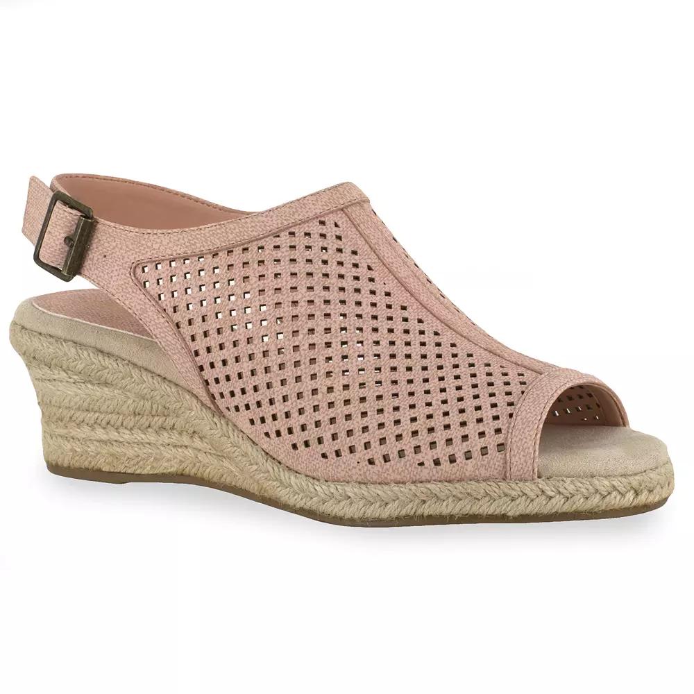 Easy Street Stacy Women's Espadrille Wedges,  Product Image