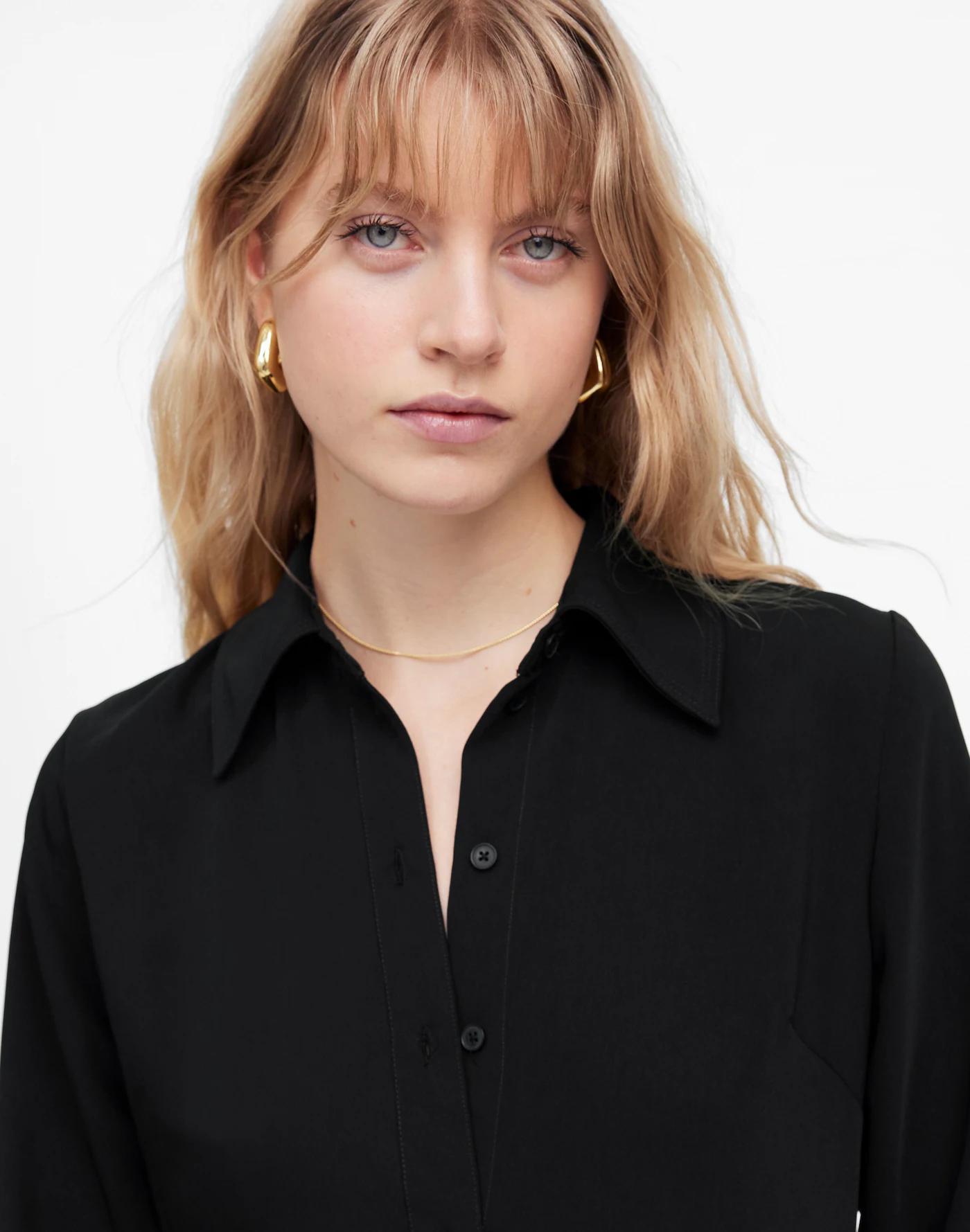 Button-Up Midi Shirtdress Product Image