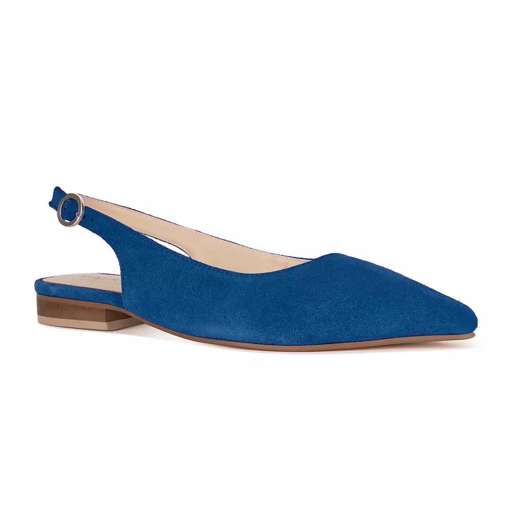 Rag & Co Hocane Women's Slingback Flats, Size: 8.5, Blue Product Image
