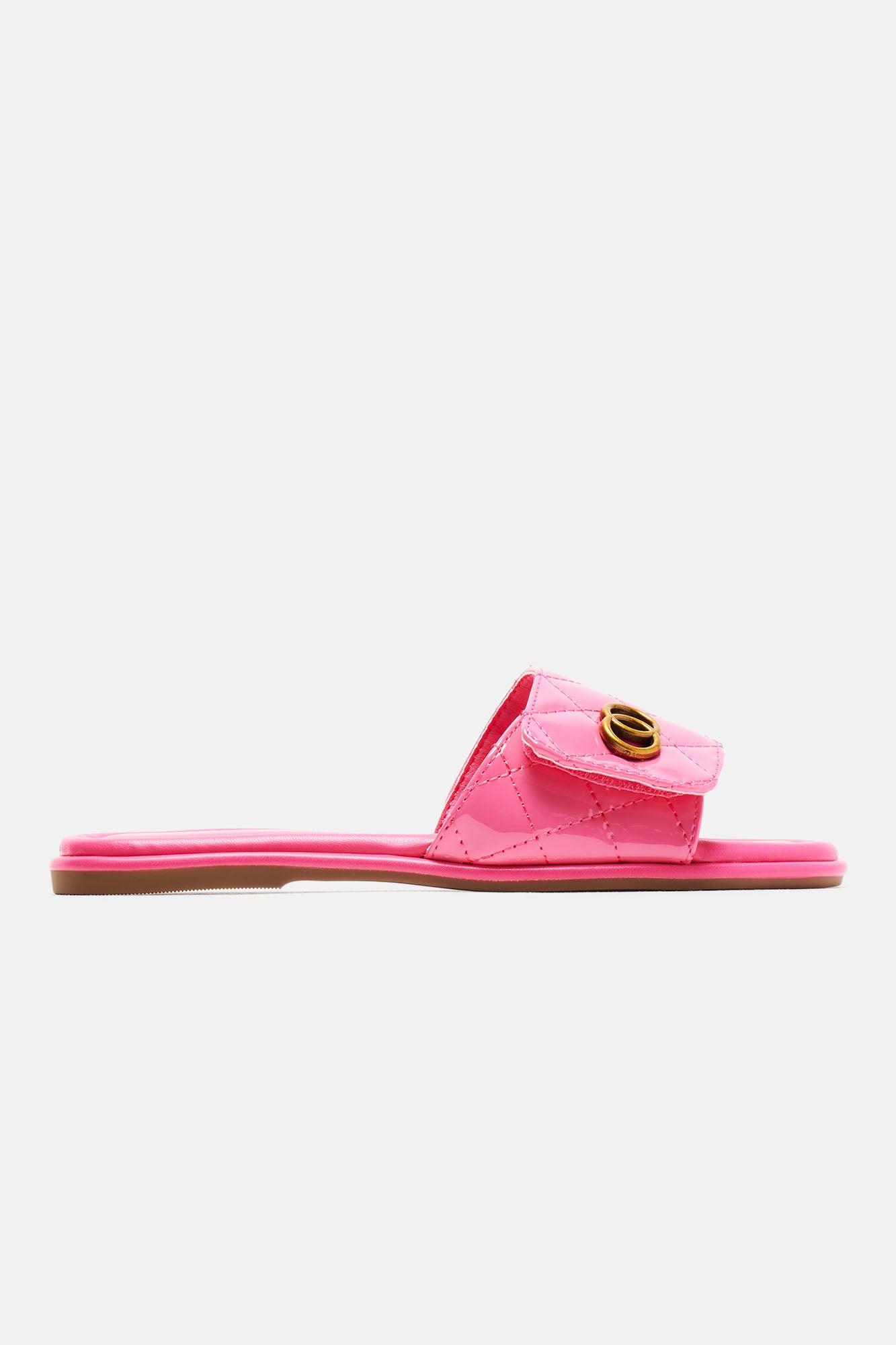 Tyra Flat Sandals - Pink Product Image