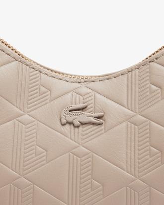 Maheki Embossed Leather Half Moon Purse Product Image