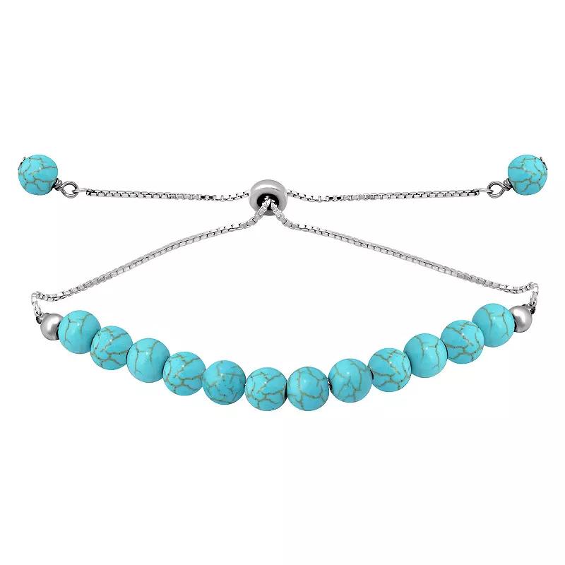 Aleure Precioso Gemstone Bead Frontal Adjustable Bracelet, Women's,  Product Image