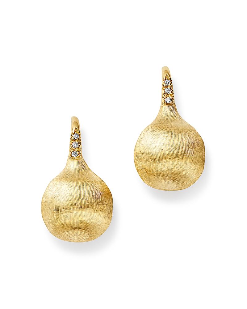 Marco Bicego 18K Yellow Gold Africa Constellation Medium Diamond Drop Earrings Product Image