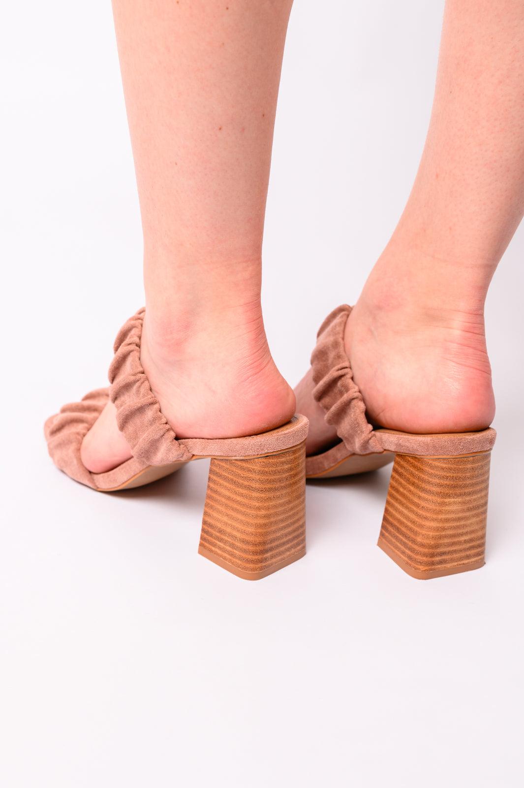 Tropic Like it's Hot Heels in Blush Suede by Corky's - ONLINE EXCLUSIVE! Product Image