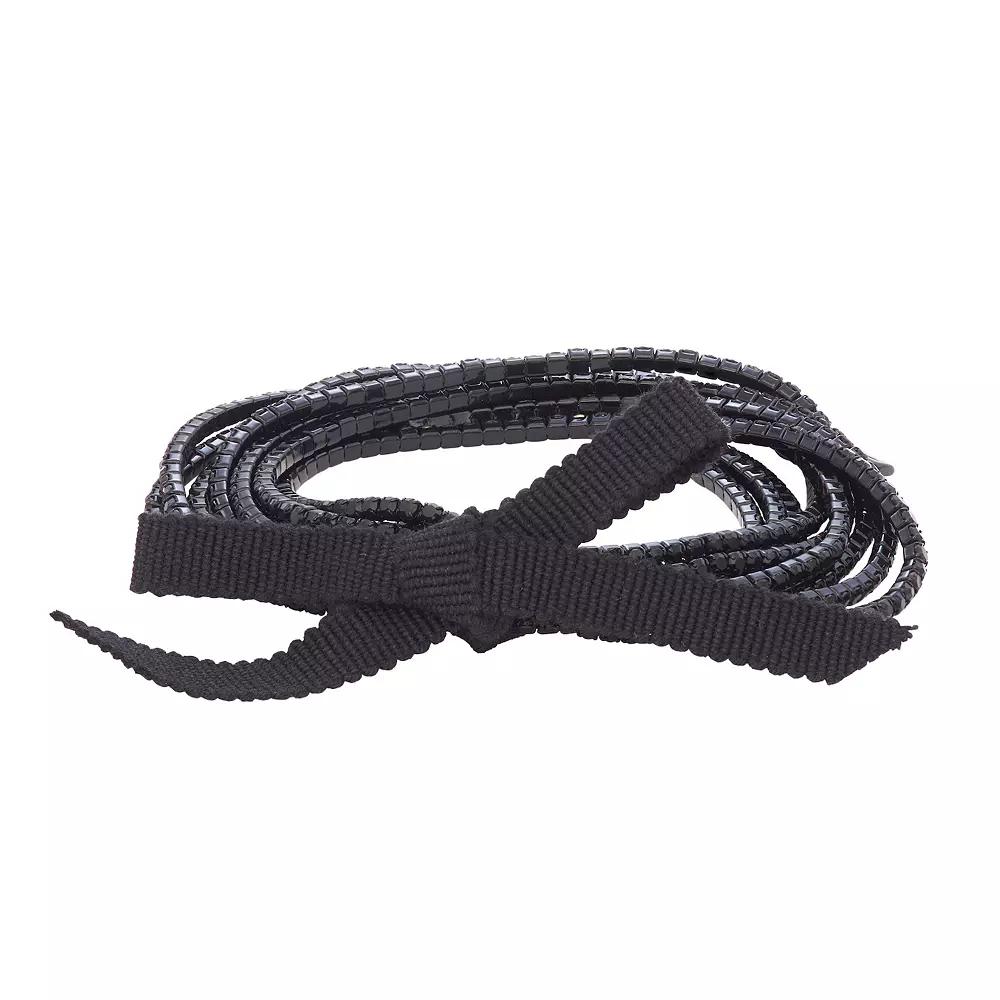 Simply Vera Vera Wang Simulated Crystal Stretch Bracelet Set of 9, Women's, Tone Product Image