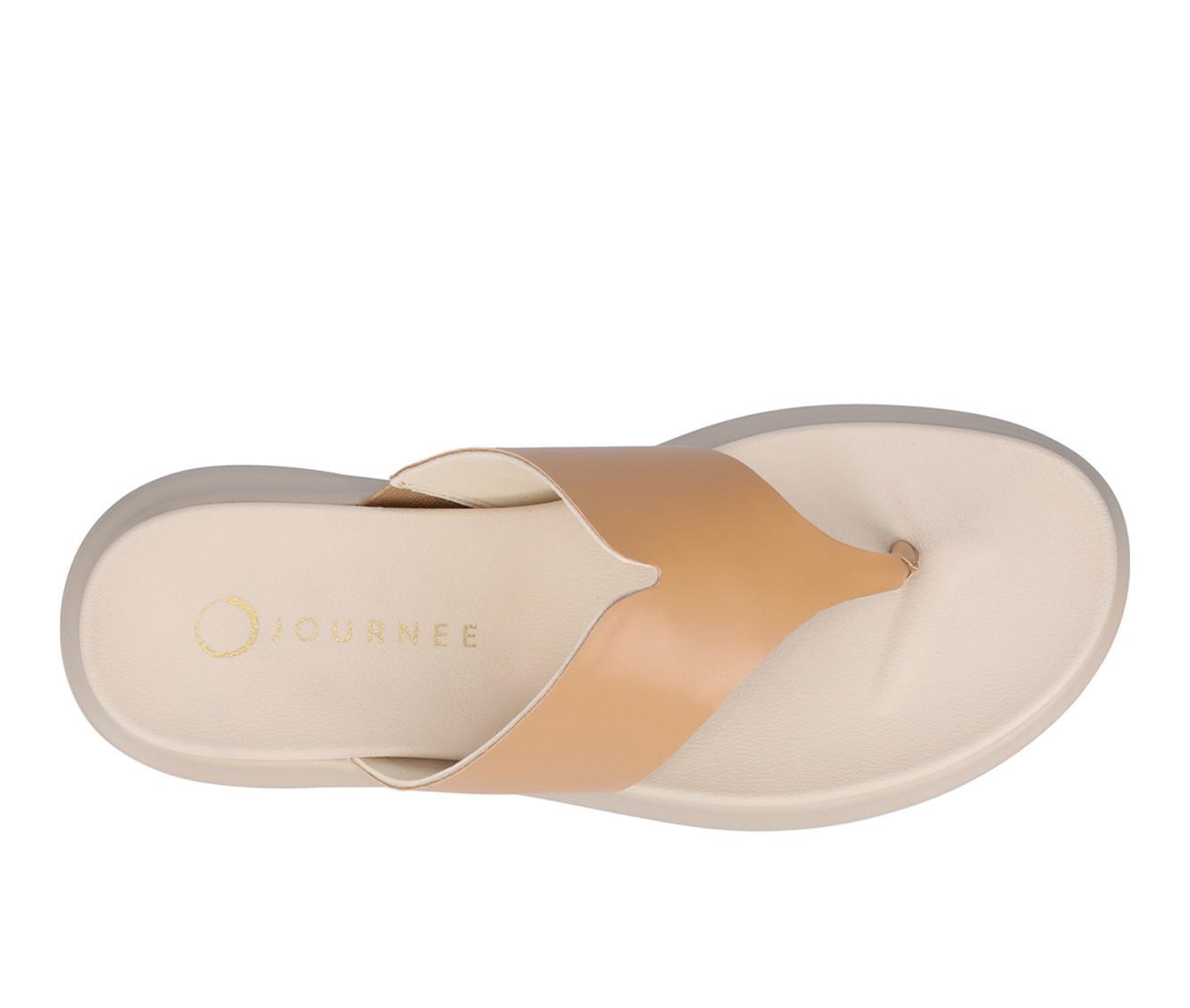 Women's Journee Collection Carah Platform Flip-Flops Product Image