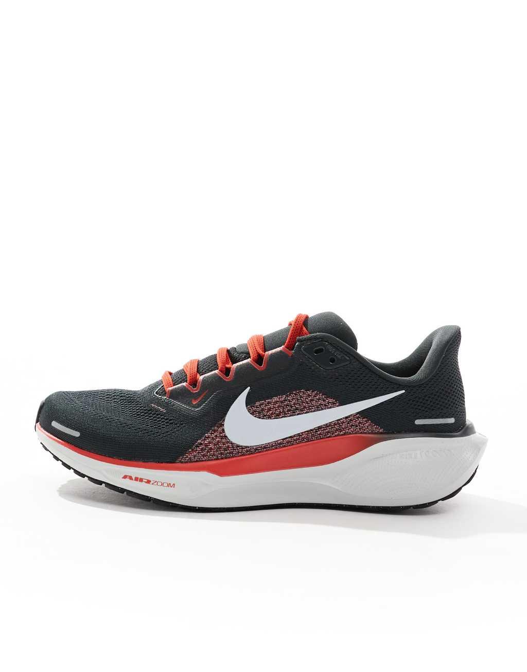 Nike Running Air Zoom Pegasus 41 sneakers in dark gray and red Product Image