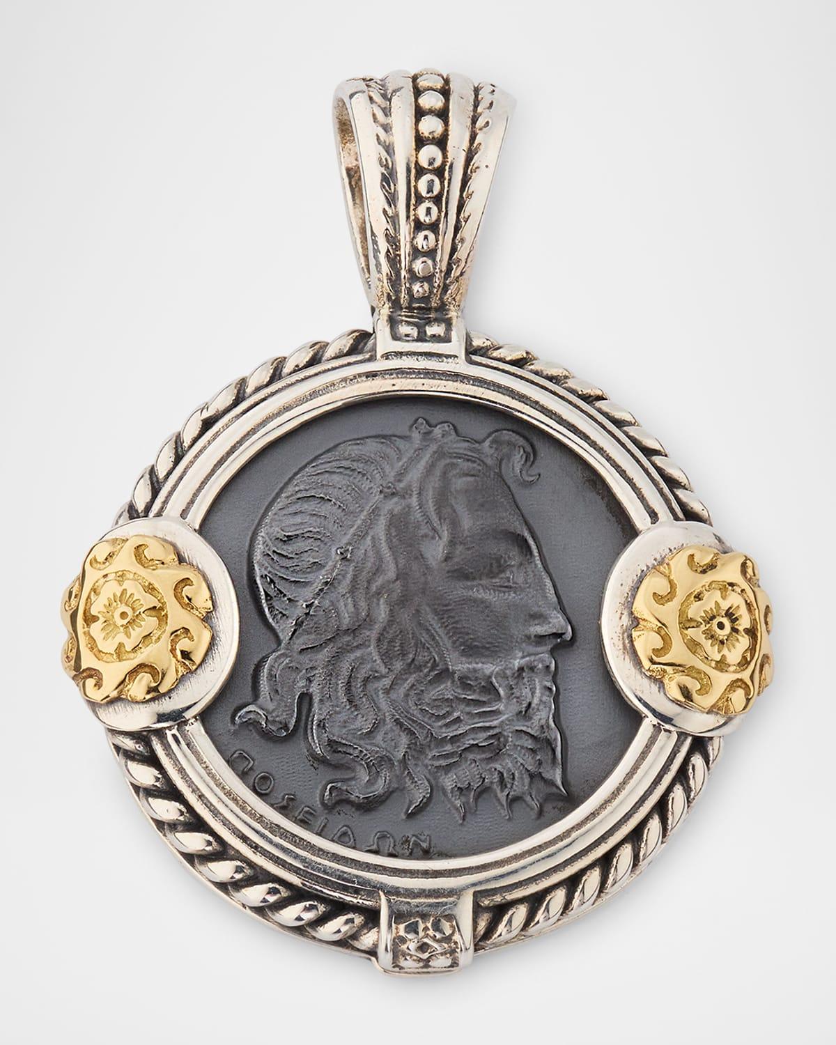 Men's Hydra Hematite Coin Pendant Product Image