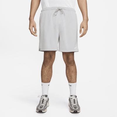 Nike Mens Nike Club Flow Mesh Shorts - Mens White/Light Smoke Grey Product Image