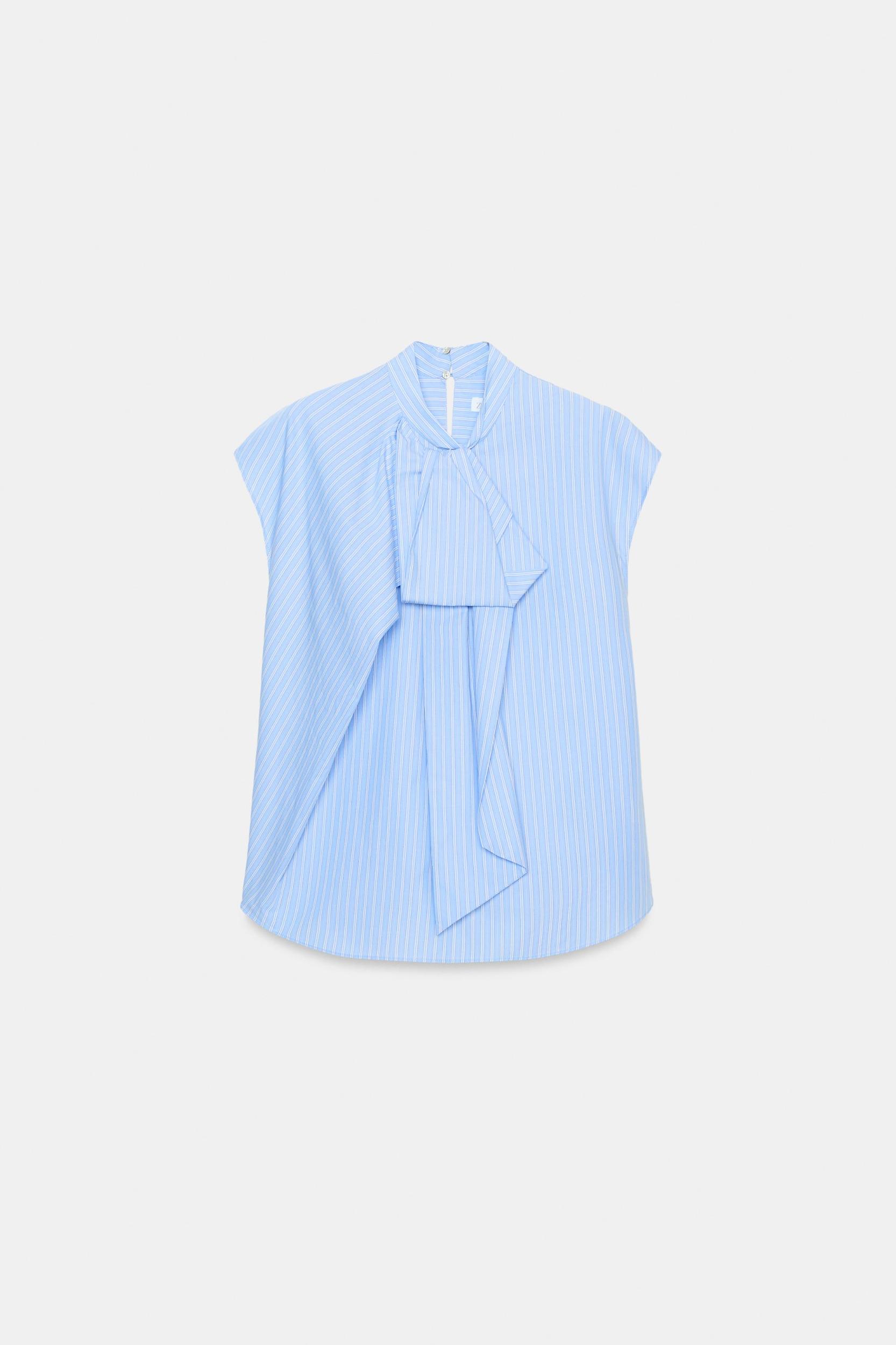 ZW COLLECTION STRIPED SHIRT WITH TIES Product Image