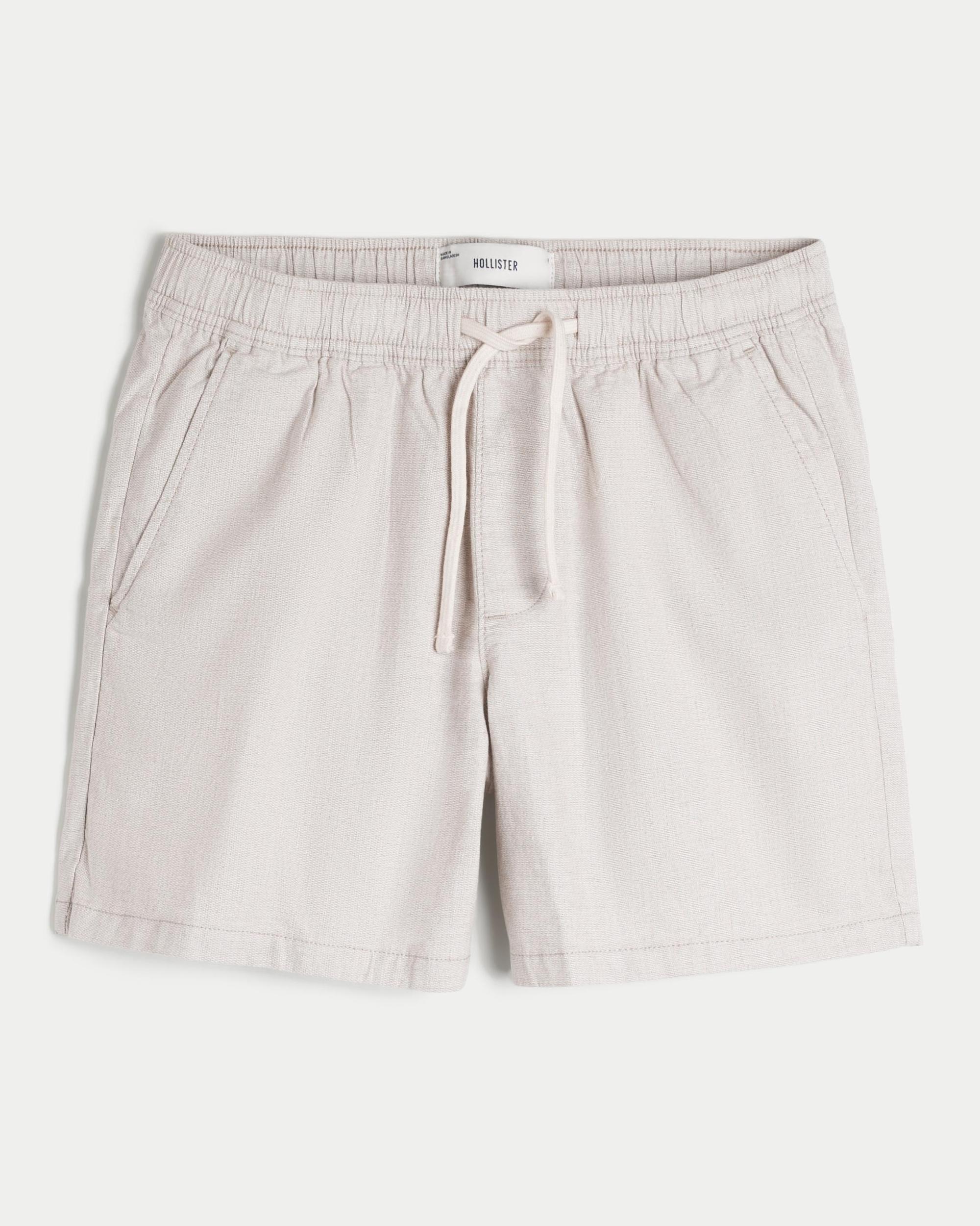 Mid-Thigh Twill Pull-On Shorts Product Image