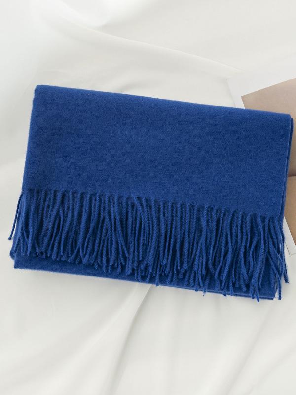 Keep Warm Solid Color Tasseled Shawl&Scarf Product Image