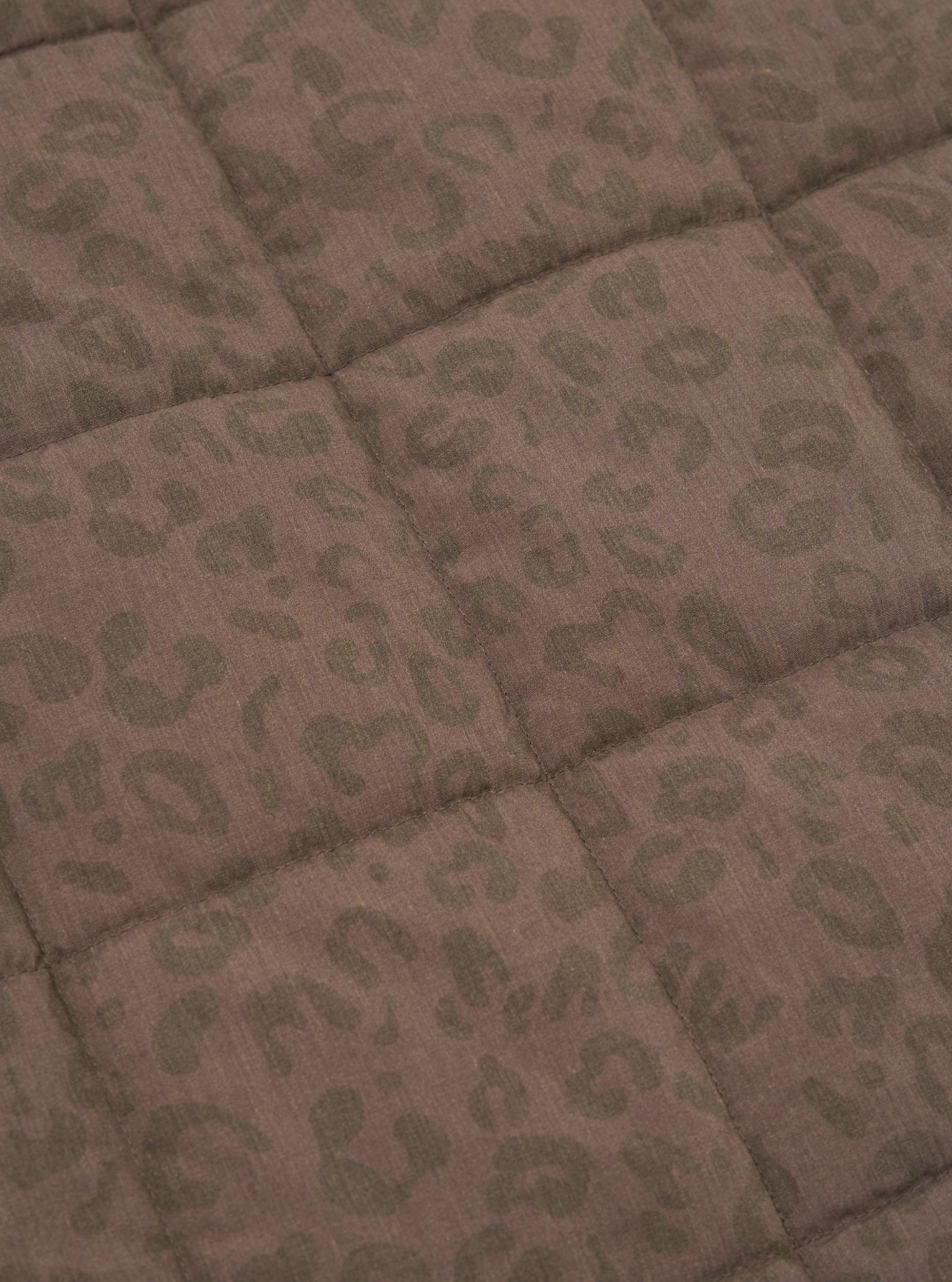 Universal Works Carlton Gilet in Sand Leopard Recycled Polytech Product Image