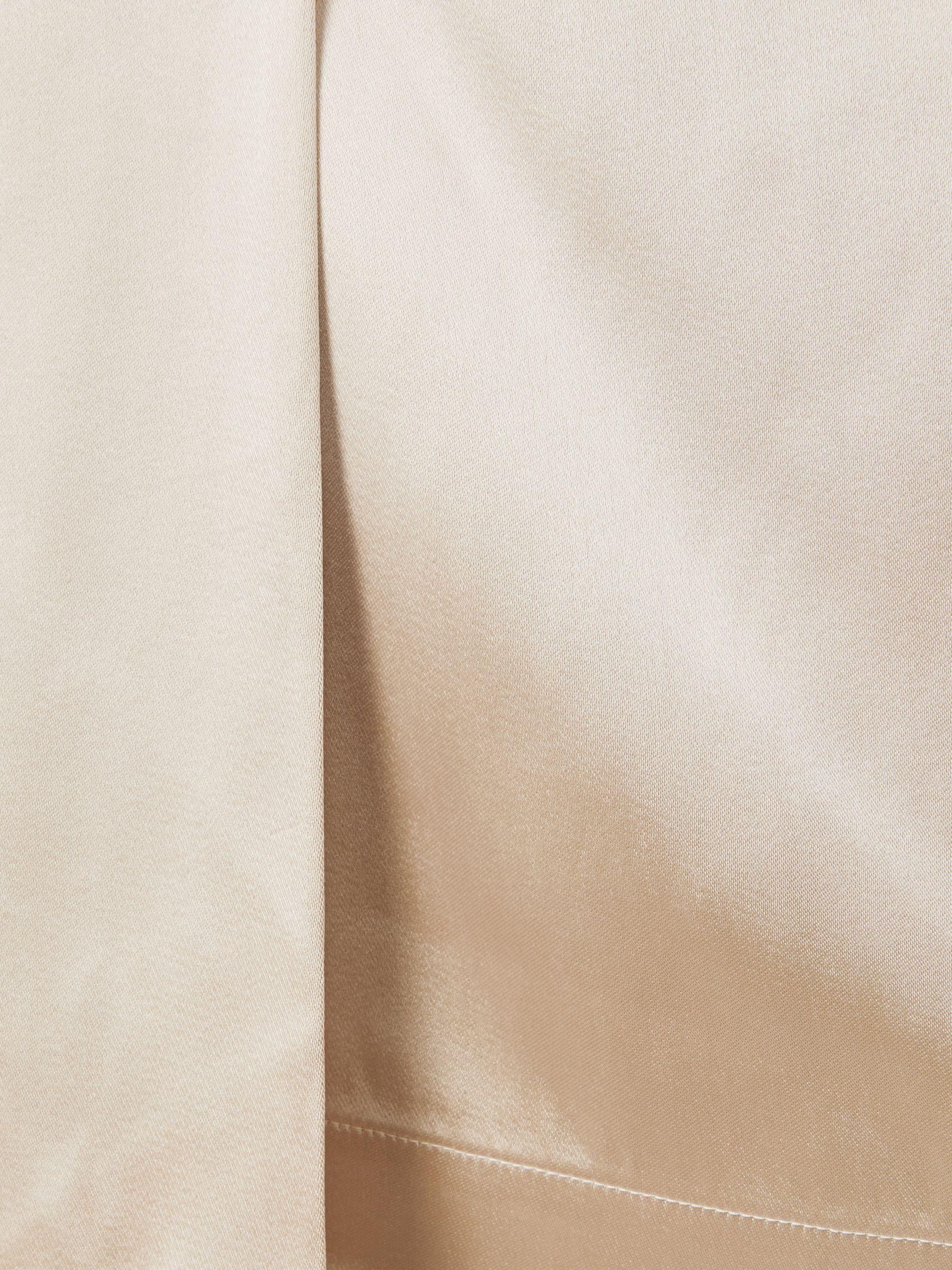 Atelier One-Shoulder Drape Back Top in Blush Product Image