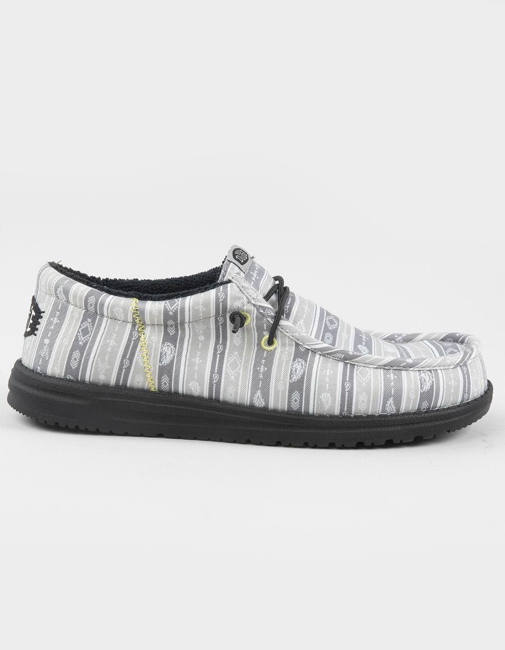 HEY DUDE Wally Funk Surf Blanket Mens Shoes - GRAY/BLACK Product Image