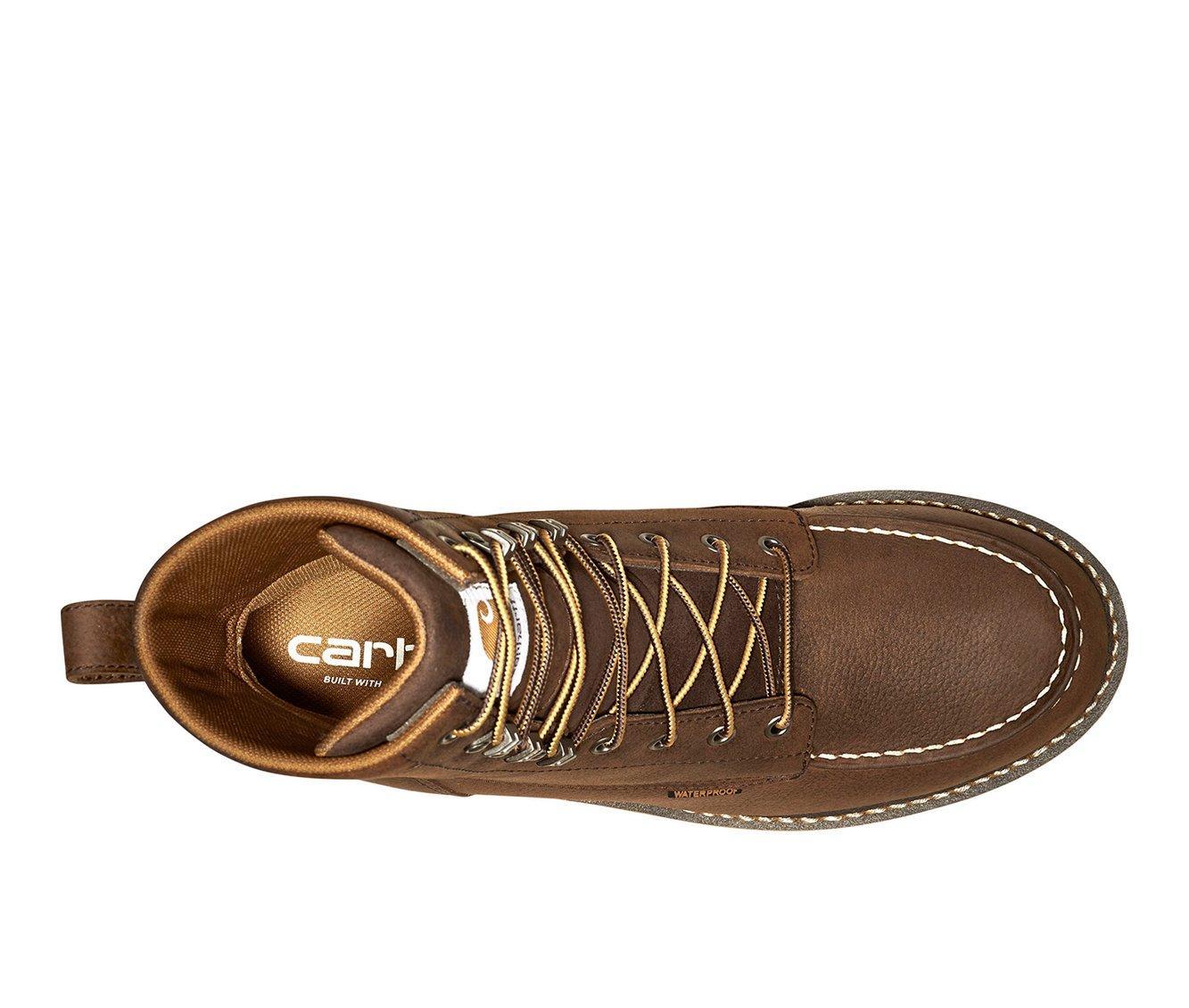 Men's Carhartt FW8095 WP MOC Wedge 8" Soft Toe Work Boots Product Image