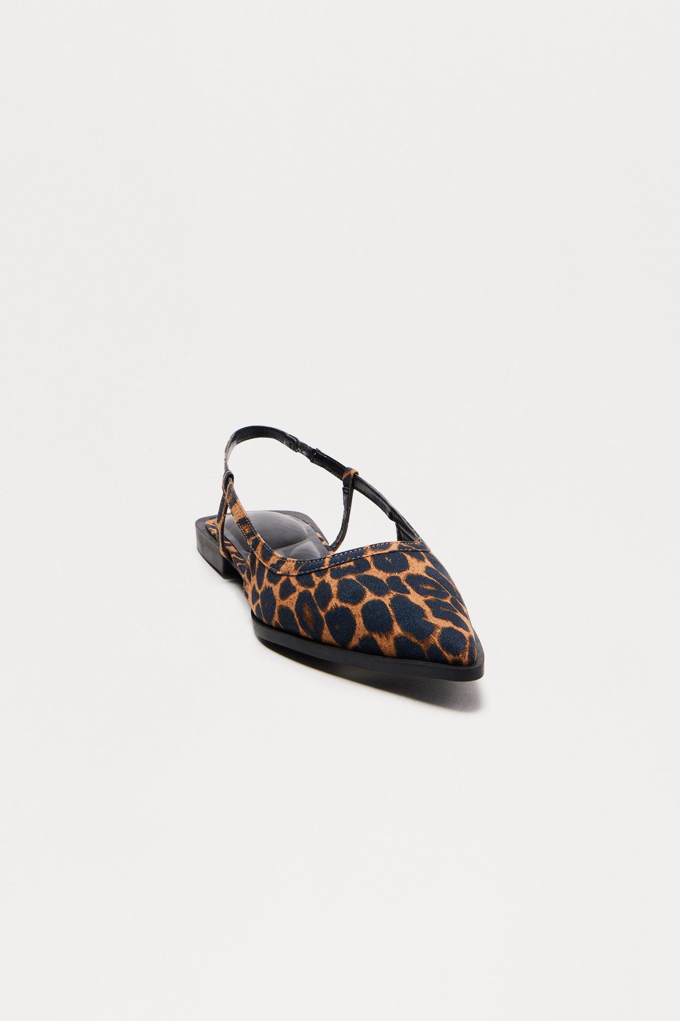 Barb Leopard Slingback Flats - Leopard Female Product Image