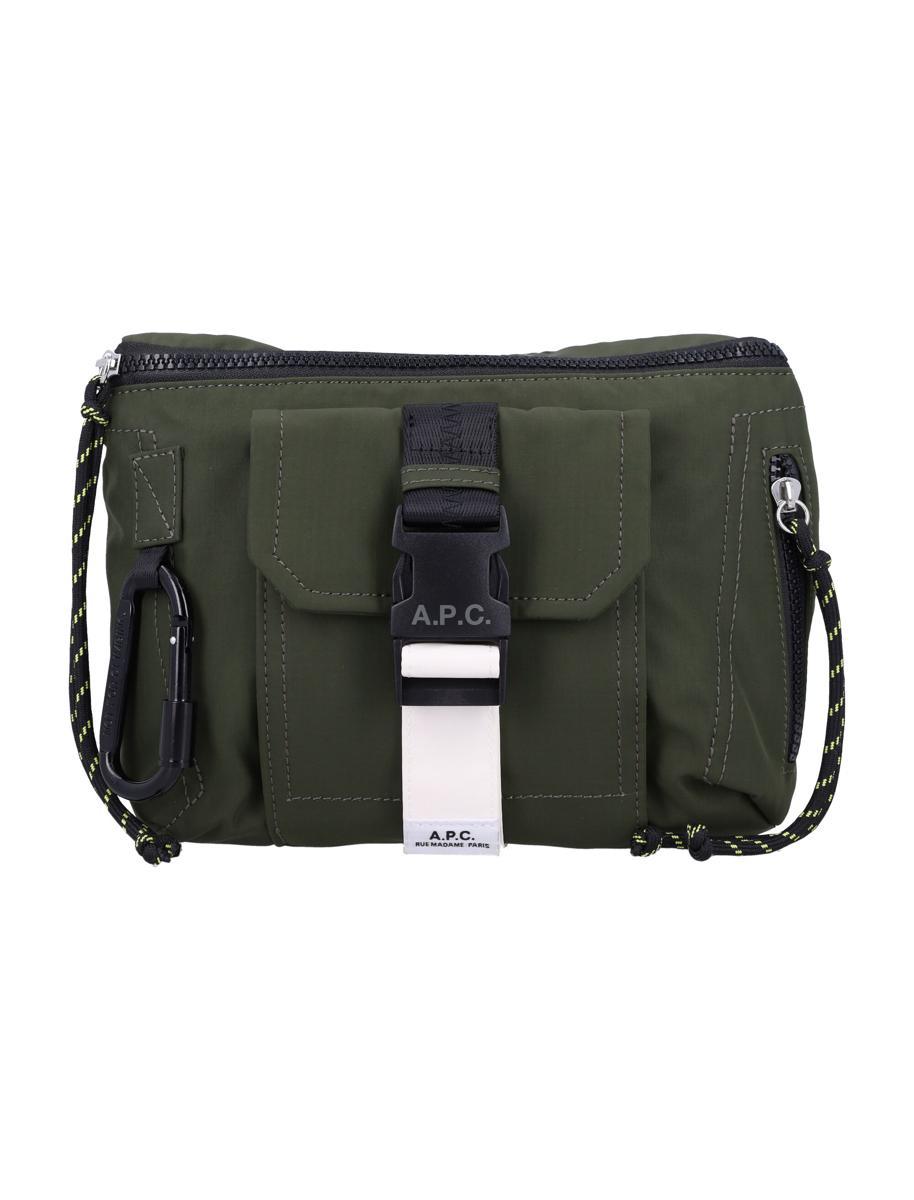 APC Trek Shell Messenger Bag In Green Product Image