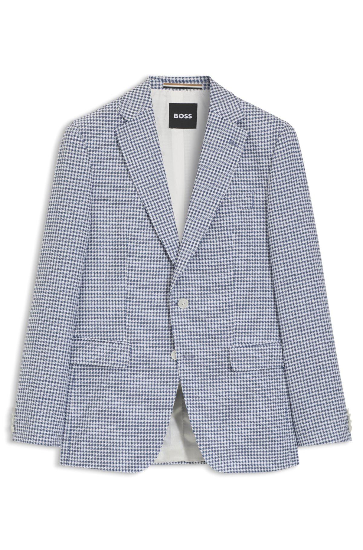 Slim-fit jacket with puppytooth pattern Product Image