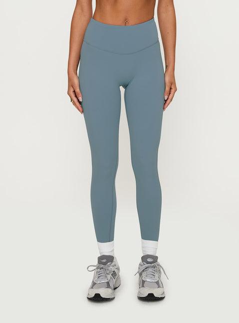 Dellah Ruched Back Leggings Blue Product Image