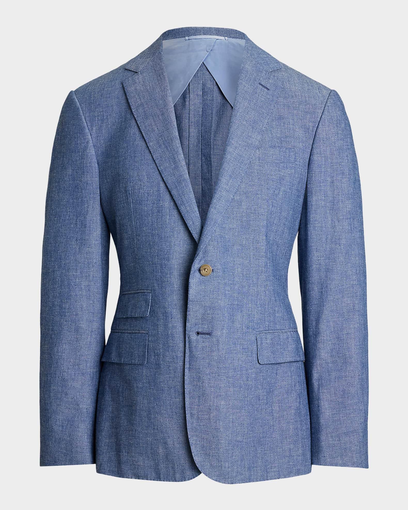 Men's NM X RL Kent Chambray Handmade Suit Jacket Product Image