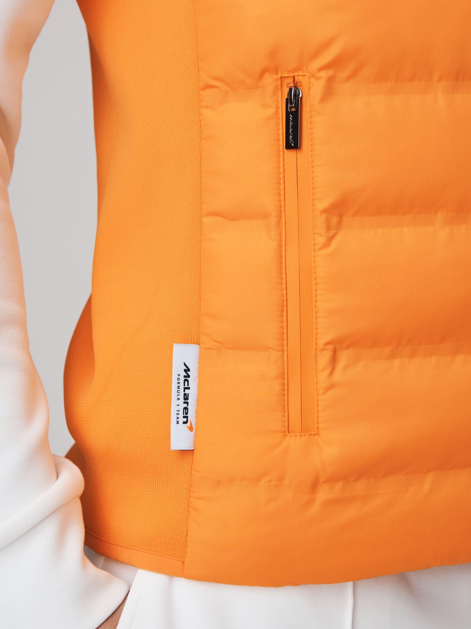 McLaren F1 Hybrid Quilt and Knit Gilet in Papaya Product Image