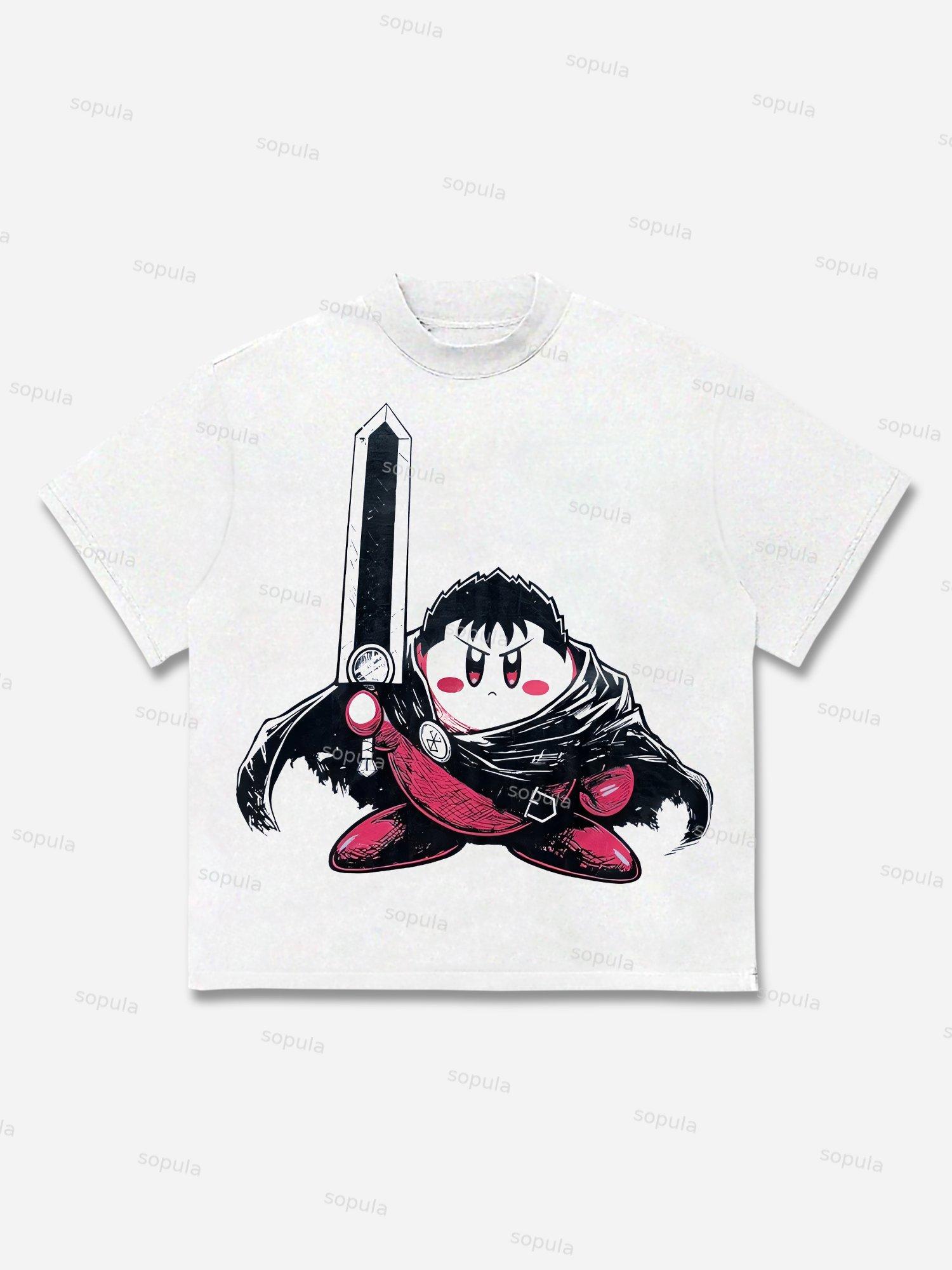 Street Cartoon Ip Graphic Cotton T-shirt Product Image