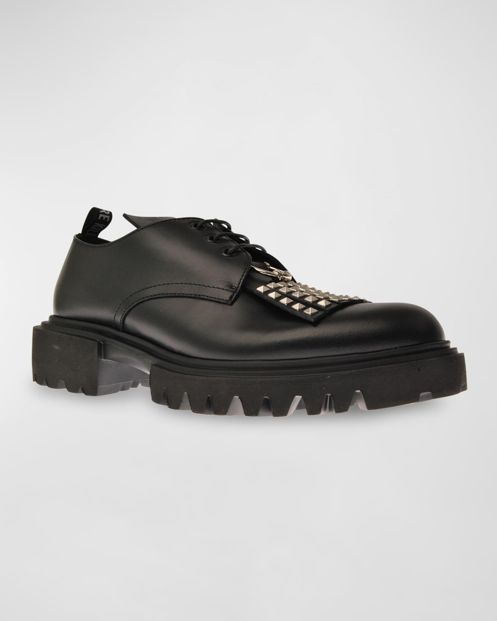 Men's Studded Lug Sole Derby Shoes Product Image