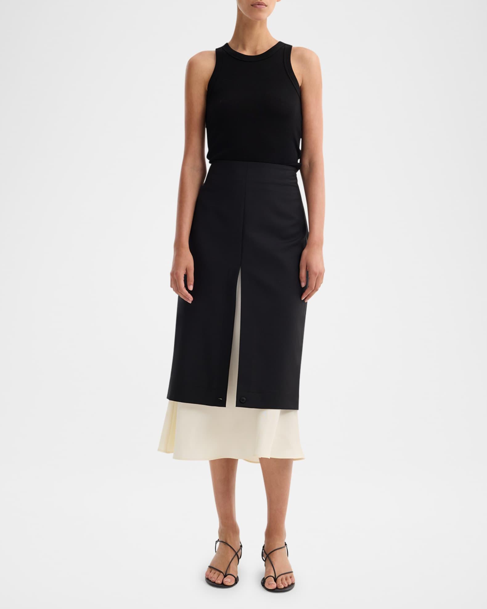 Contrast Upside Down Skirt Product Image