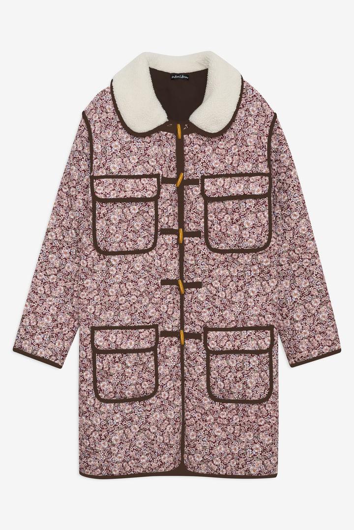 Marlene Floral Chore Coat — Purple Product Image