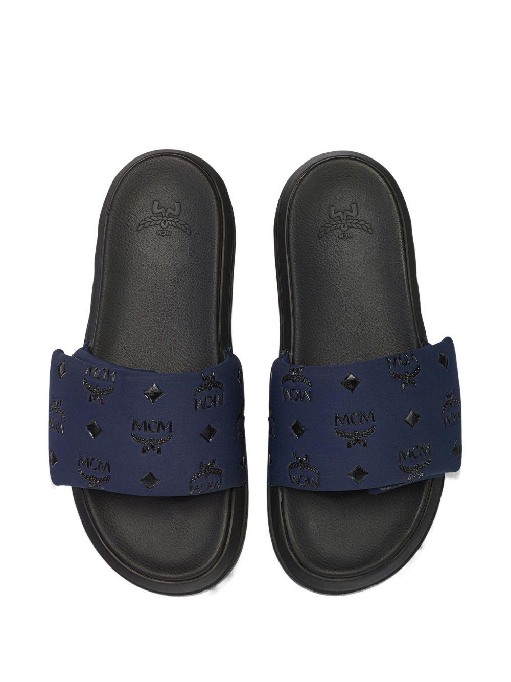 monogram-pattern slides Product Image