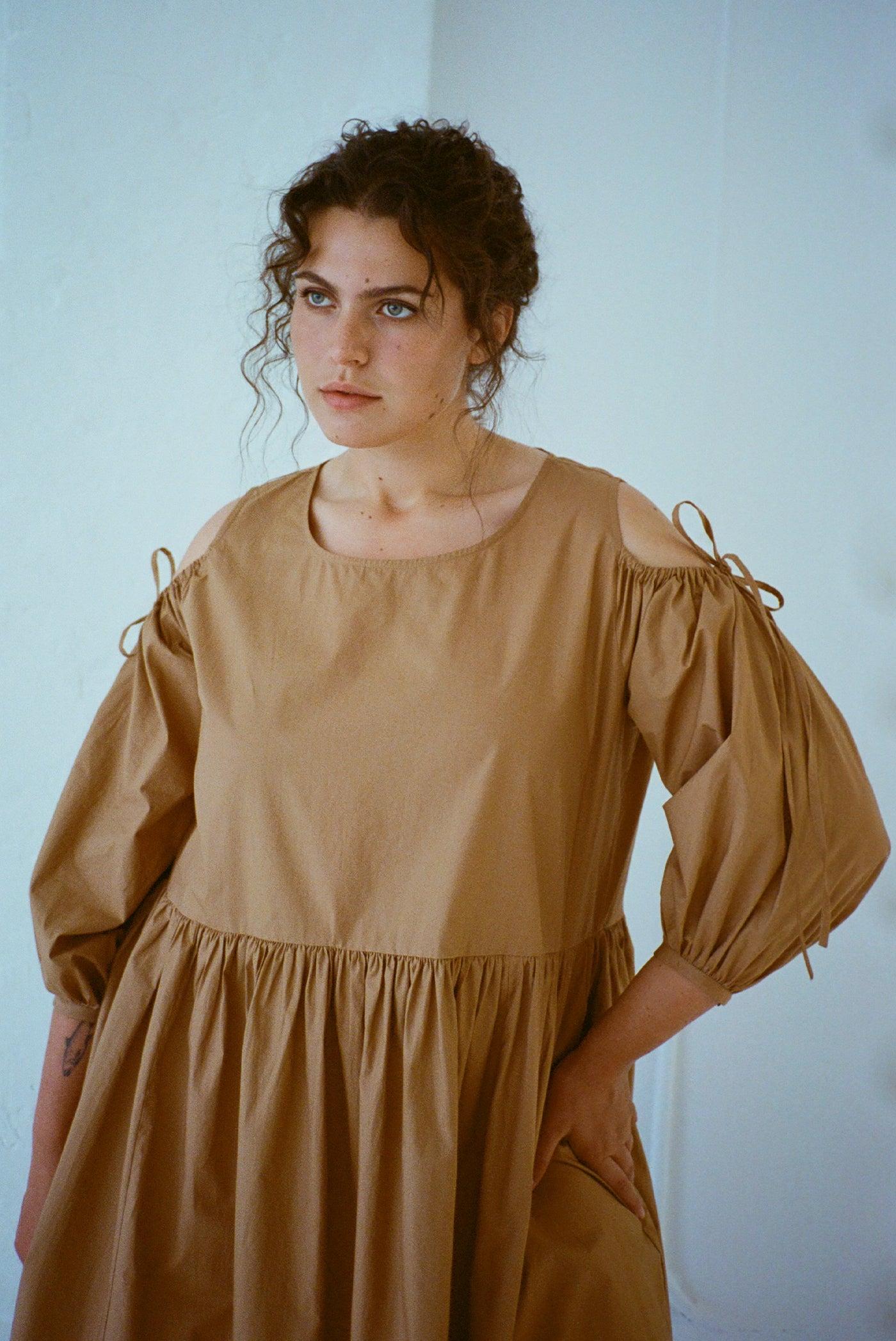 Amber Dress - Iced Coffee Product Image