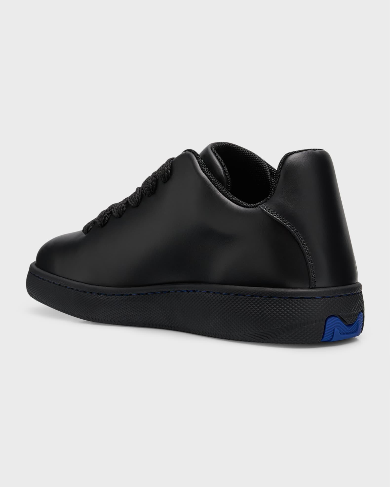 Men's Leather Box Low-Top Sneakers Product Image