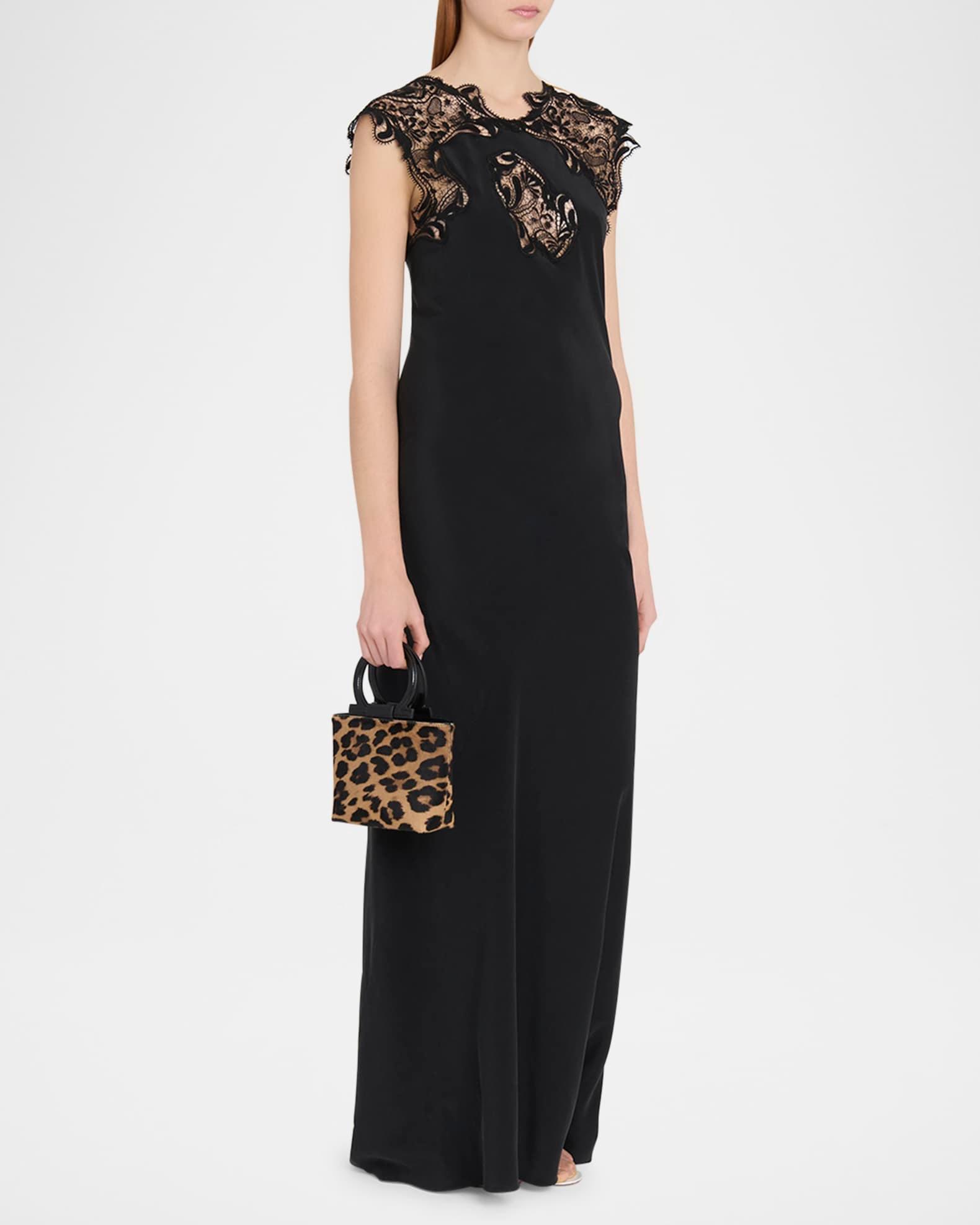 Gancio Leopard Calf Hair Top-Handle Bag Product Image