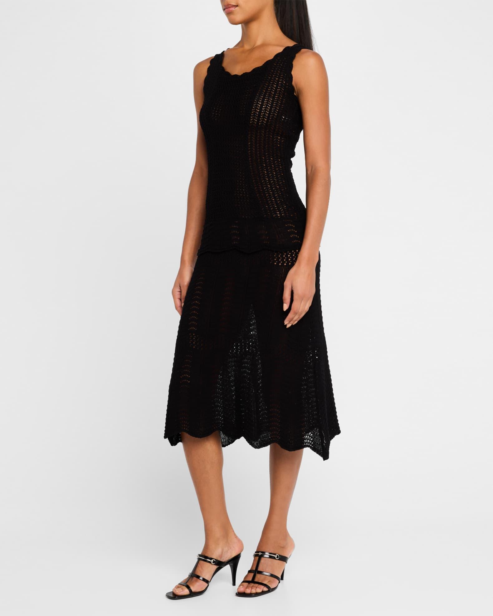 Crochet Scoop-Neck Tank Dress Product Image